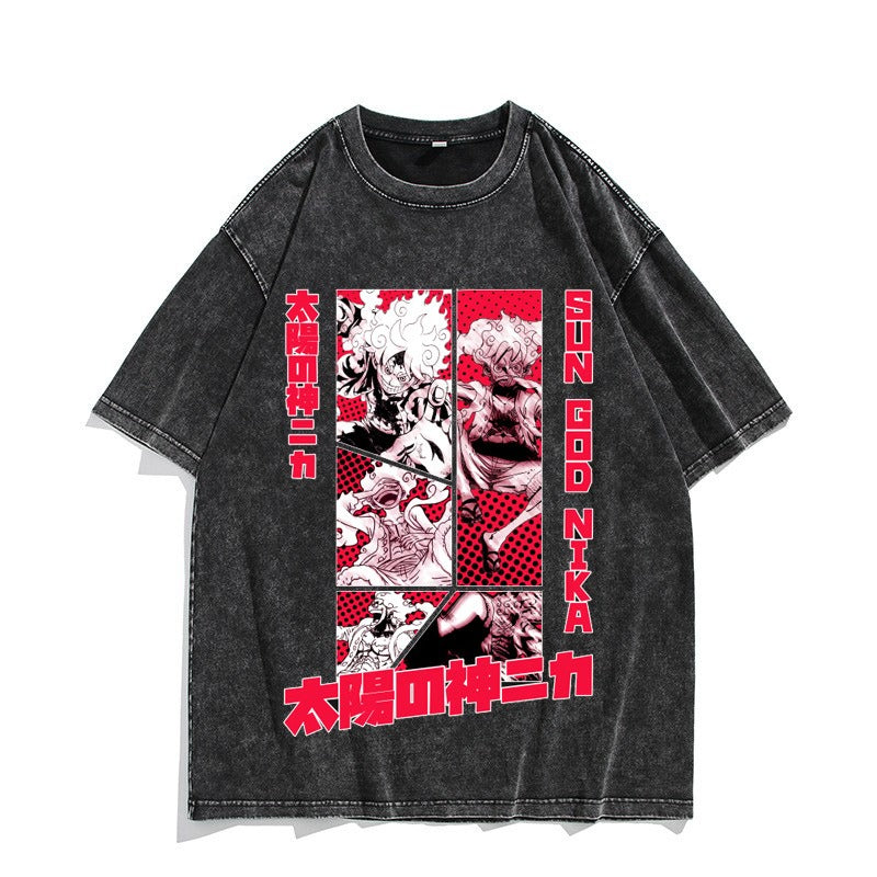 Nika Luffy washed vintage quarter sleeved