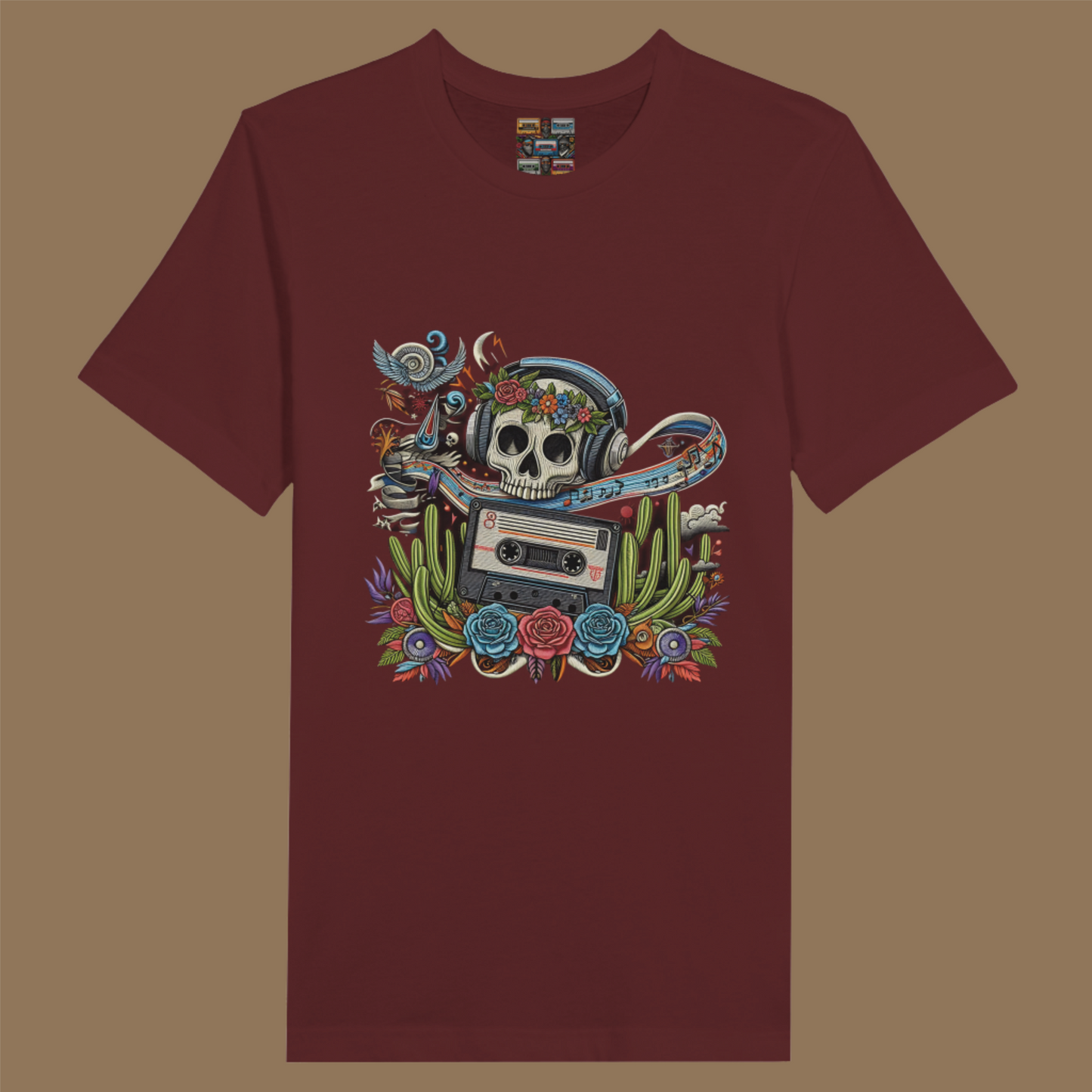 Música de calaveras, amor y diseño retro de gánsteres 4