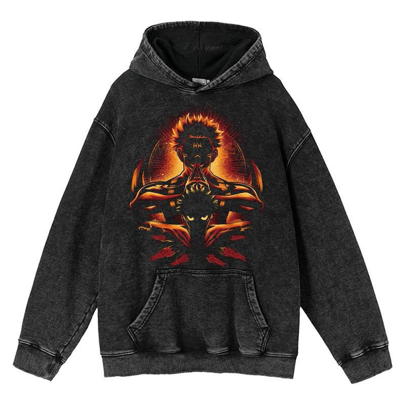 Spell Battle Peripheral Printed Hoodie