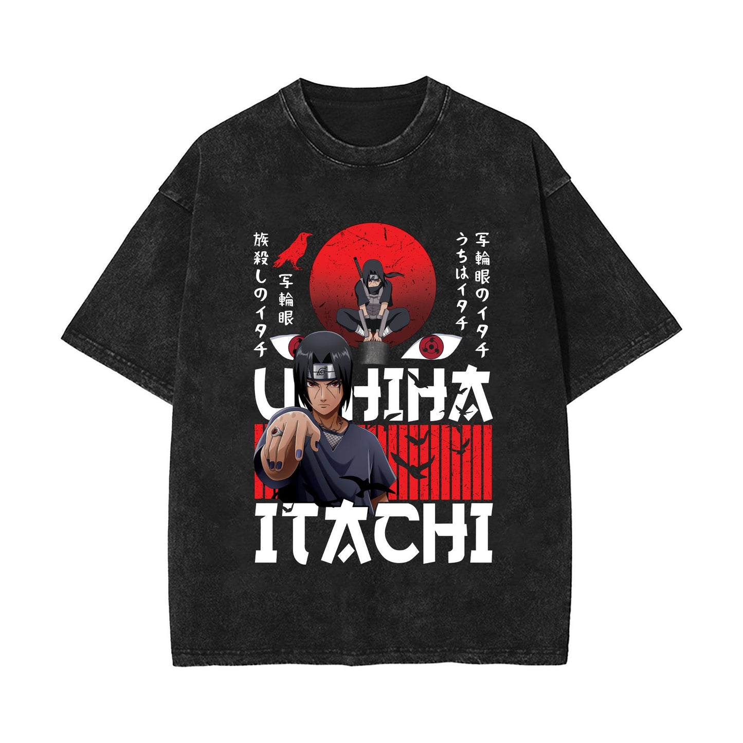 Naruto Sasuke Old Vintage Short Sleeve