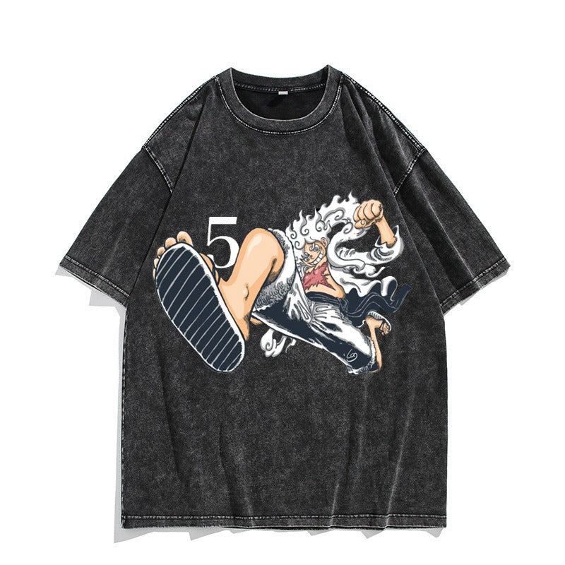 Nika Luffy washed vintage quarter sleeved
