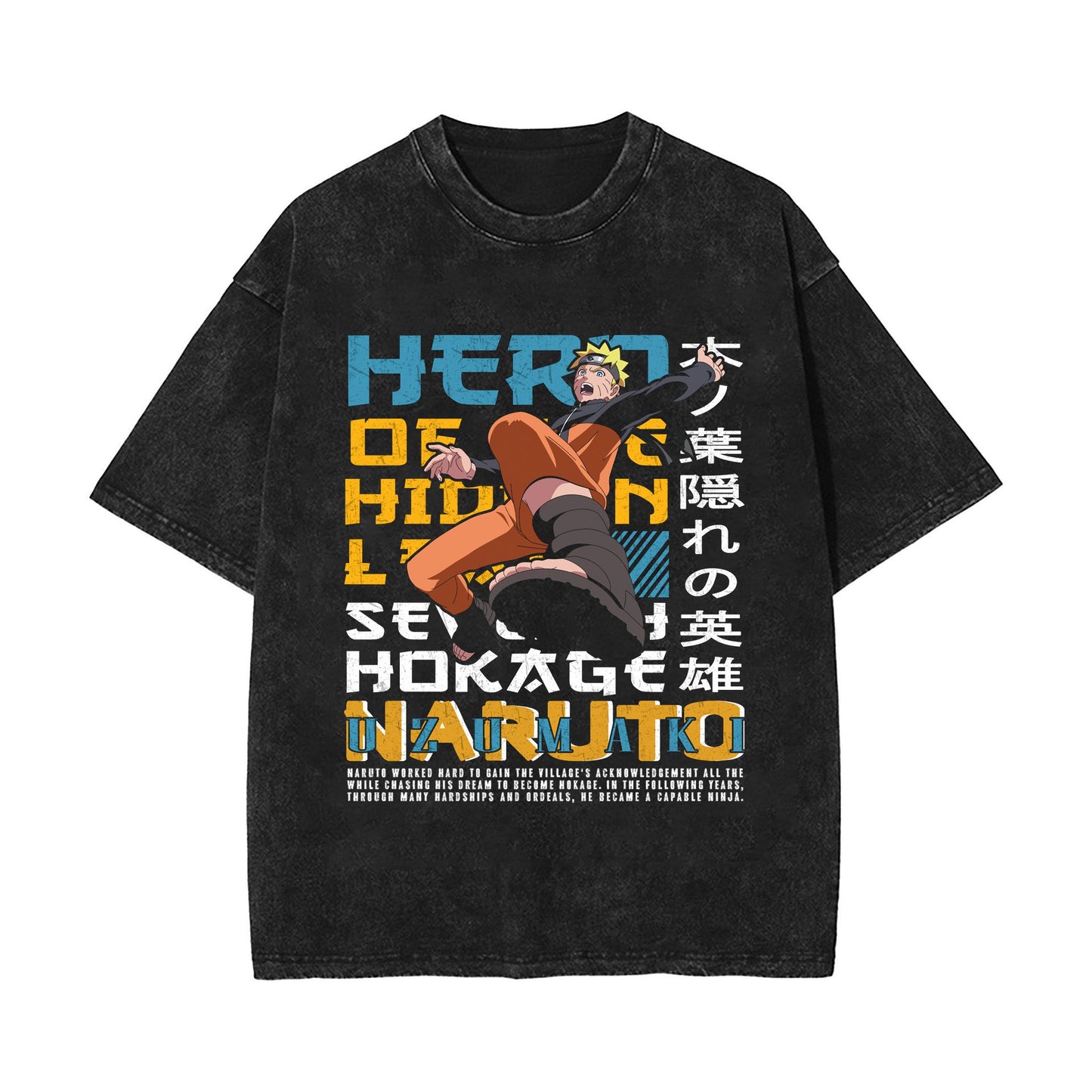 Naruto Sasuke Old Vintage Short Sleeve