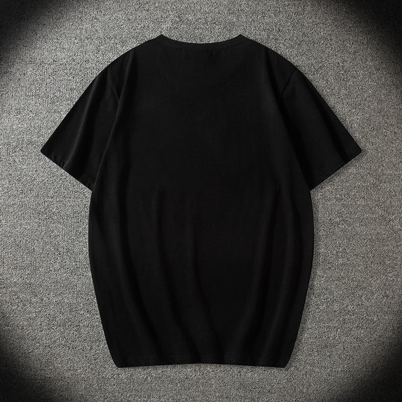Camisa de algodón bordada de manga corta