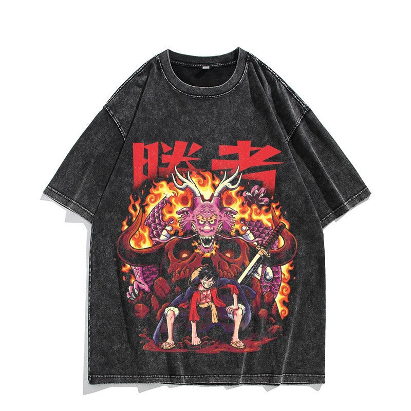 Nika Luffy washed vintage quarter sleeved