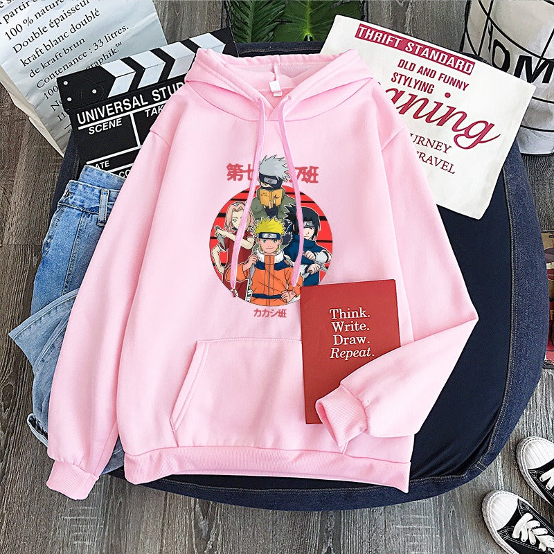 Hoodie Harajuku Anime Naruto