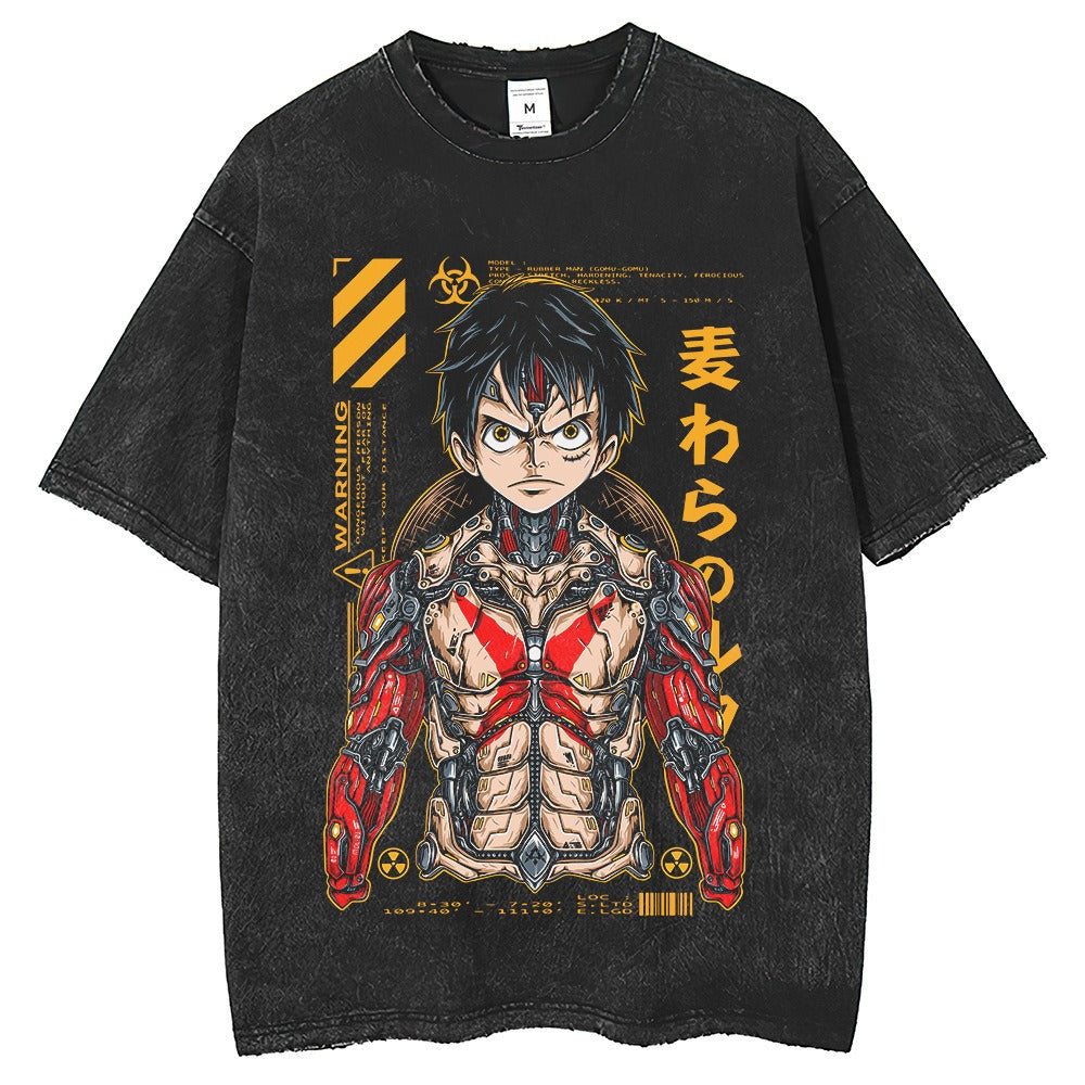 LUFEI Retro Distressed-T
