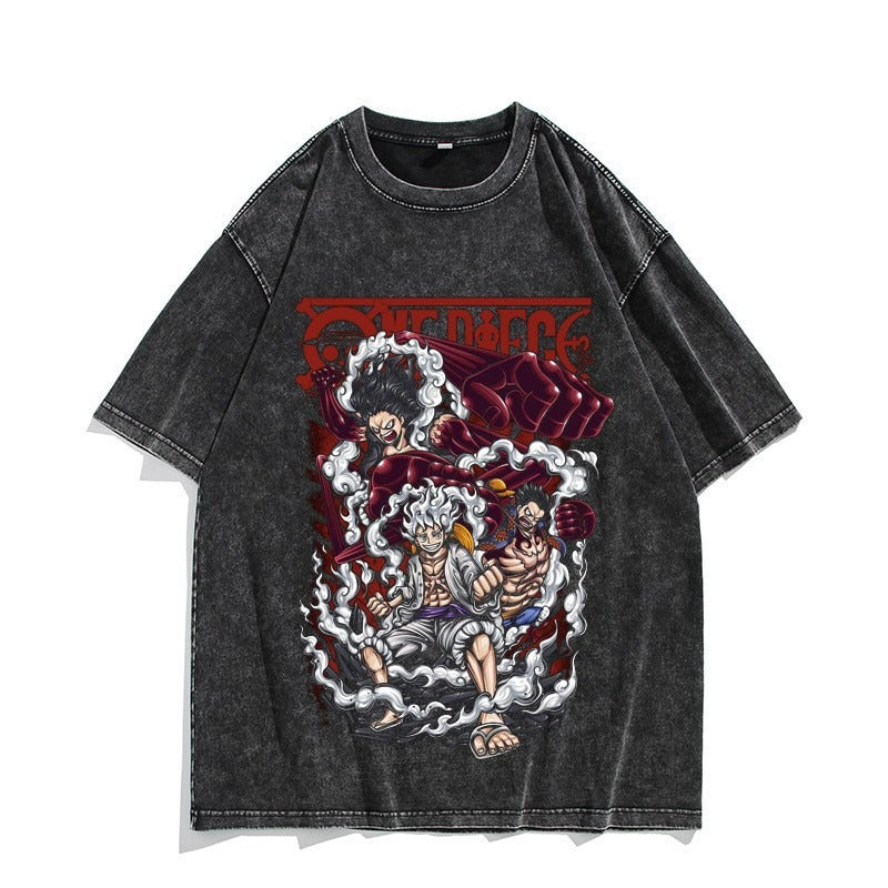 Nika Luffy washed vintage quarter sleeved