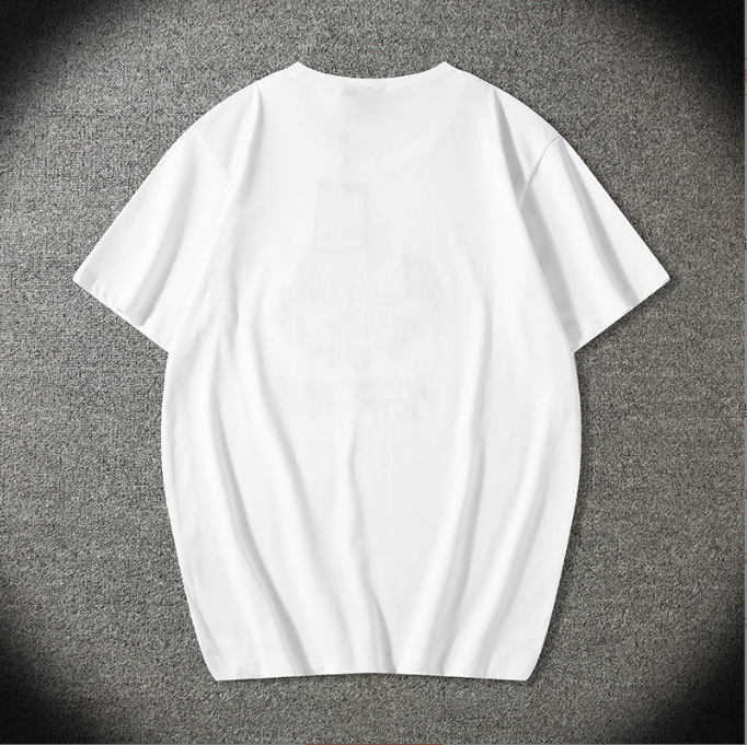 Camisa de algodón bordada de manga corta