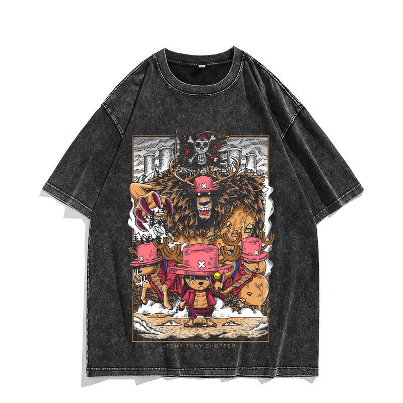 Nika Luffy washed vintage quarter sleeved