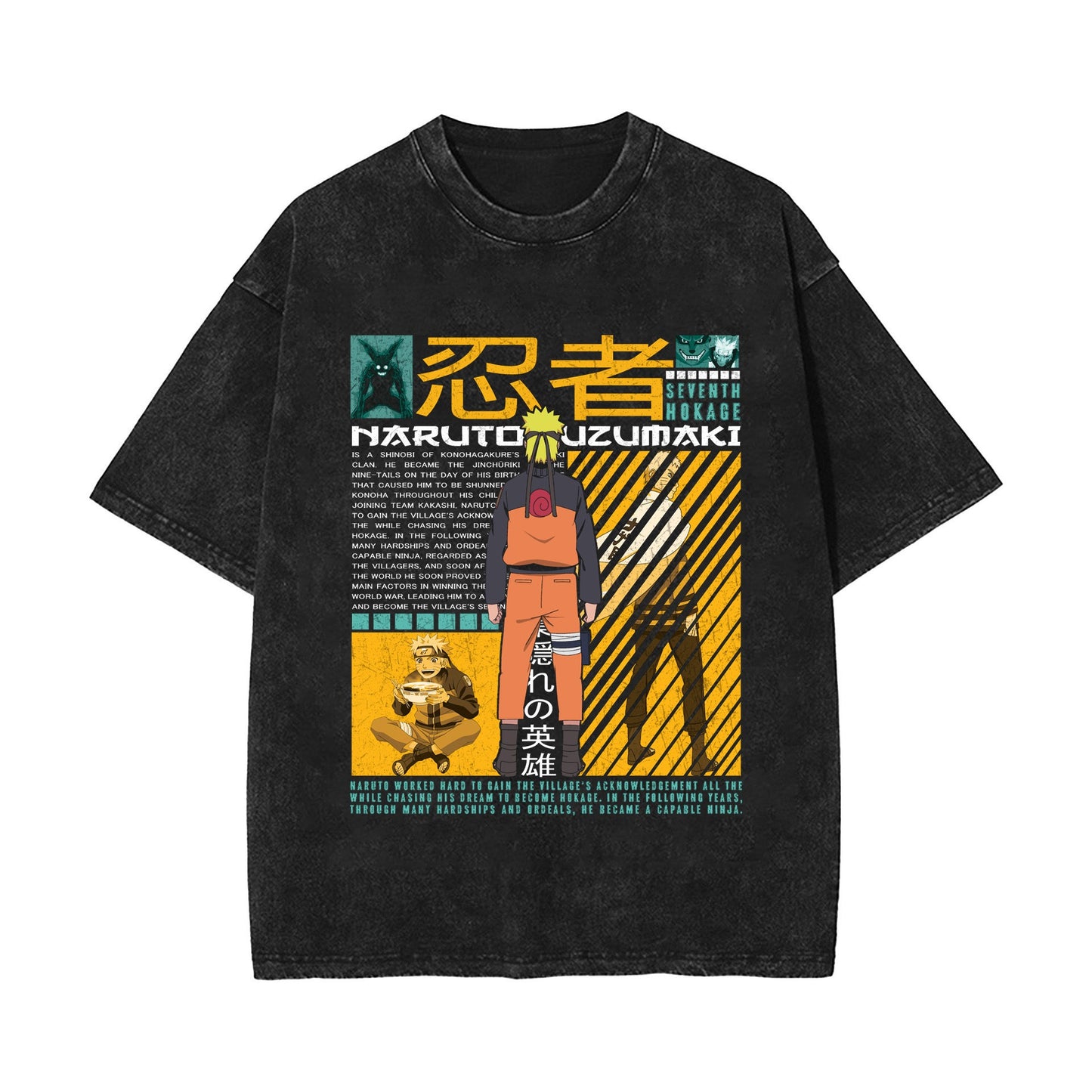 Naruto Sasuke Old Vintage Short Sleeve