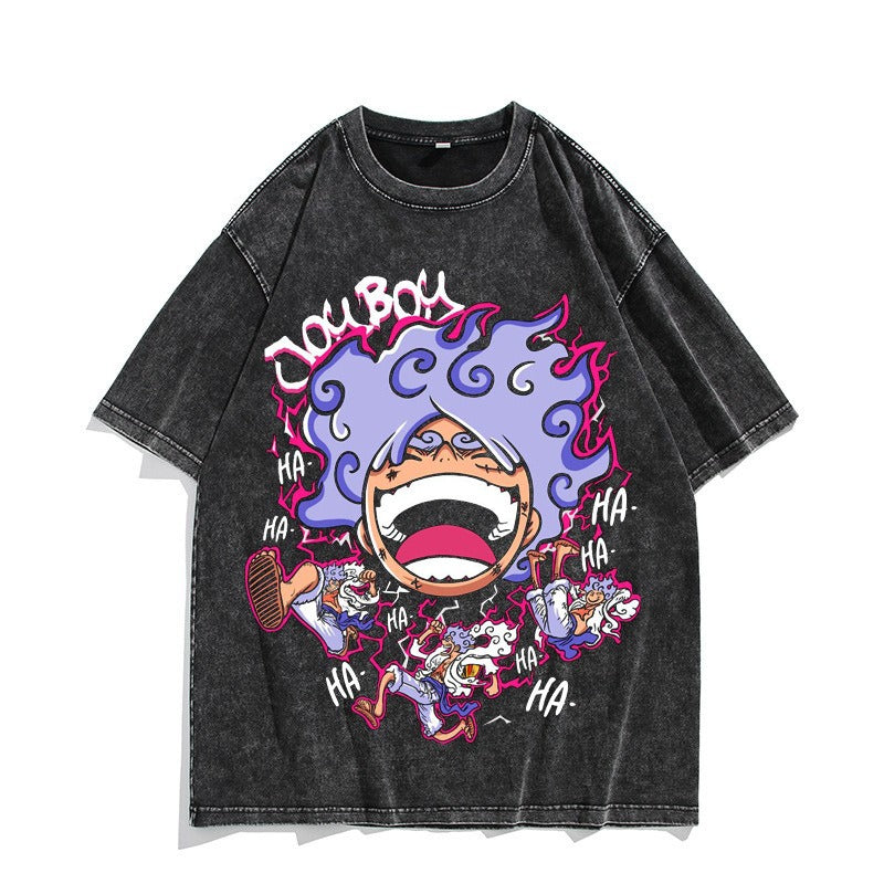 Nika Luffy washed vintage quarter sleeved