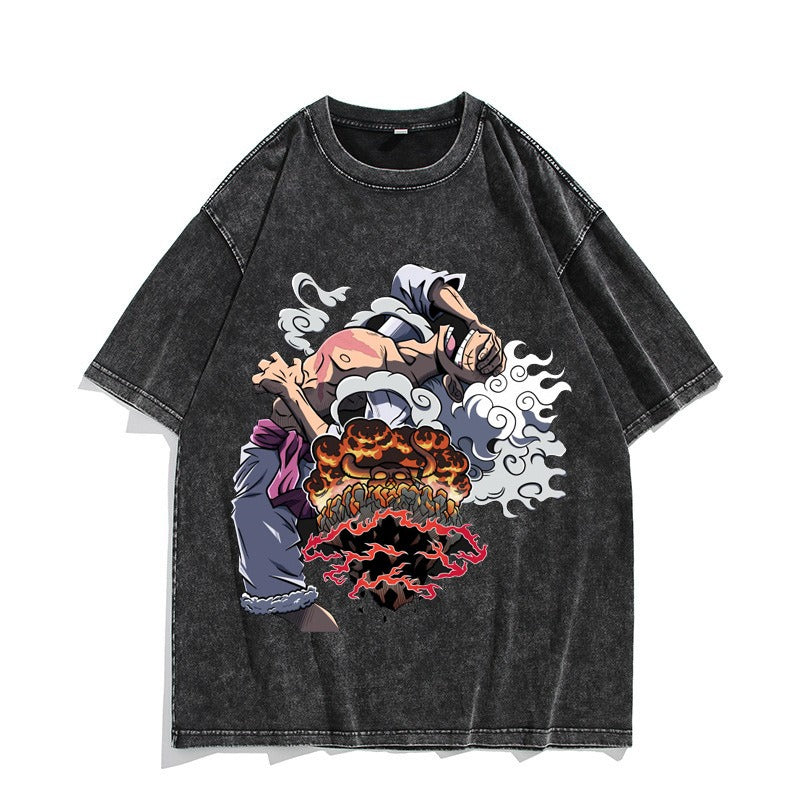 Nika Luffy washed vintage quarter sleeved