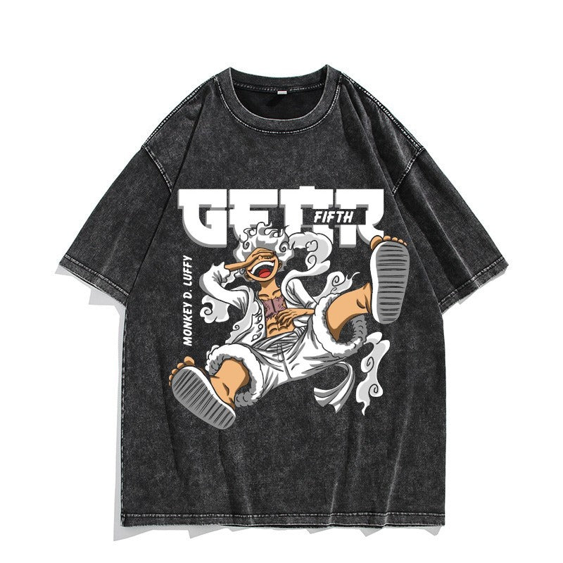 Nika Luffy washed vintage quarter sleeved