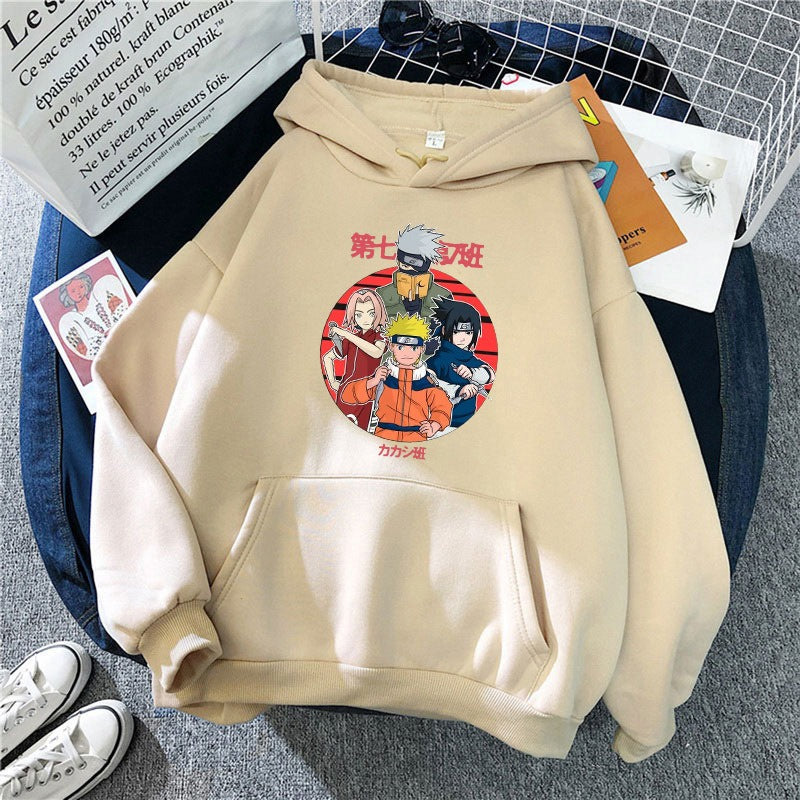 Hoodie Harajuku Anime Naruto