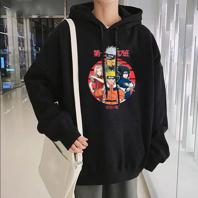 Hoodie Harajuku Anime Naruto