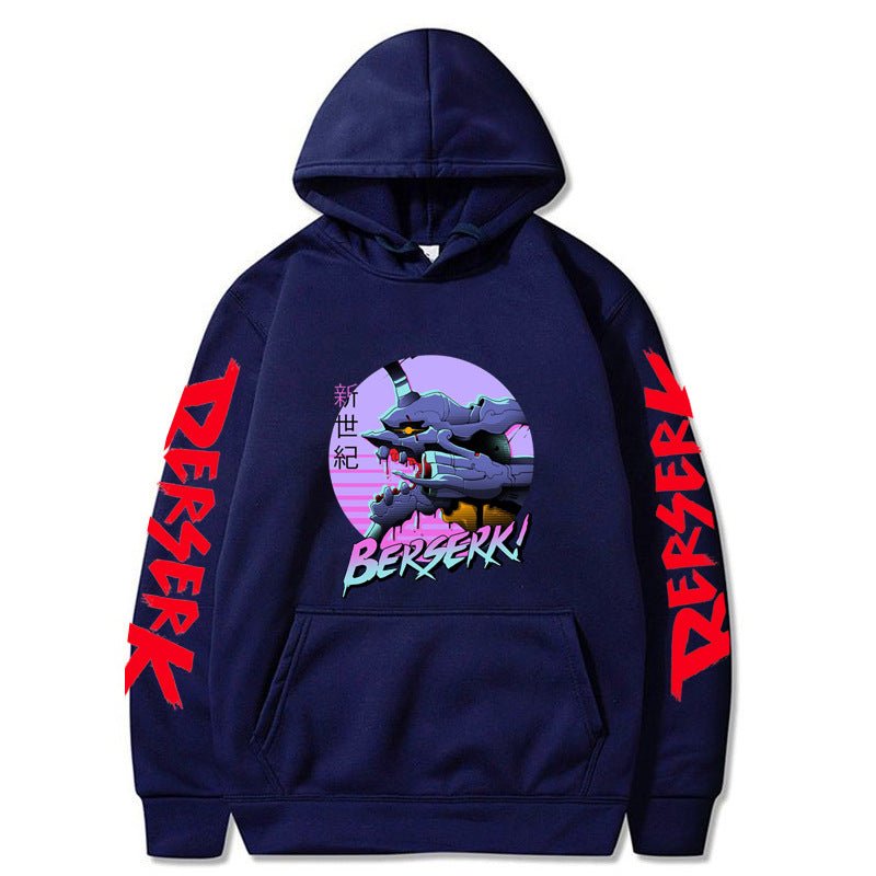 Anime Berserk Sword Wind Legend Around The Autumn And Winter Fleece Hooded - SleekyStyleproduct_typeSleeky StyleDark BlueXSAnime Berserk Sword Wind Legend Around The Autumn And Winter Fleece Hooded
