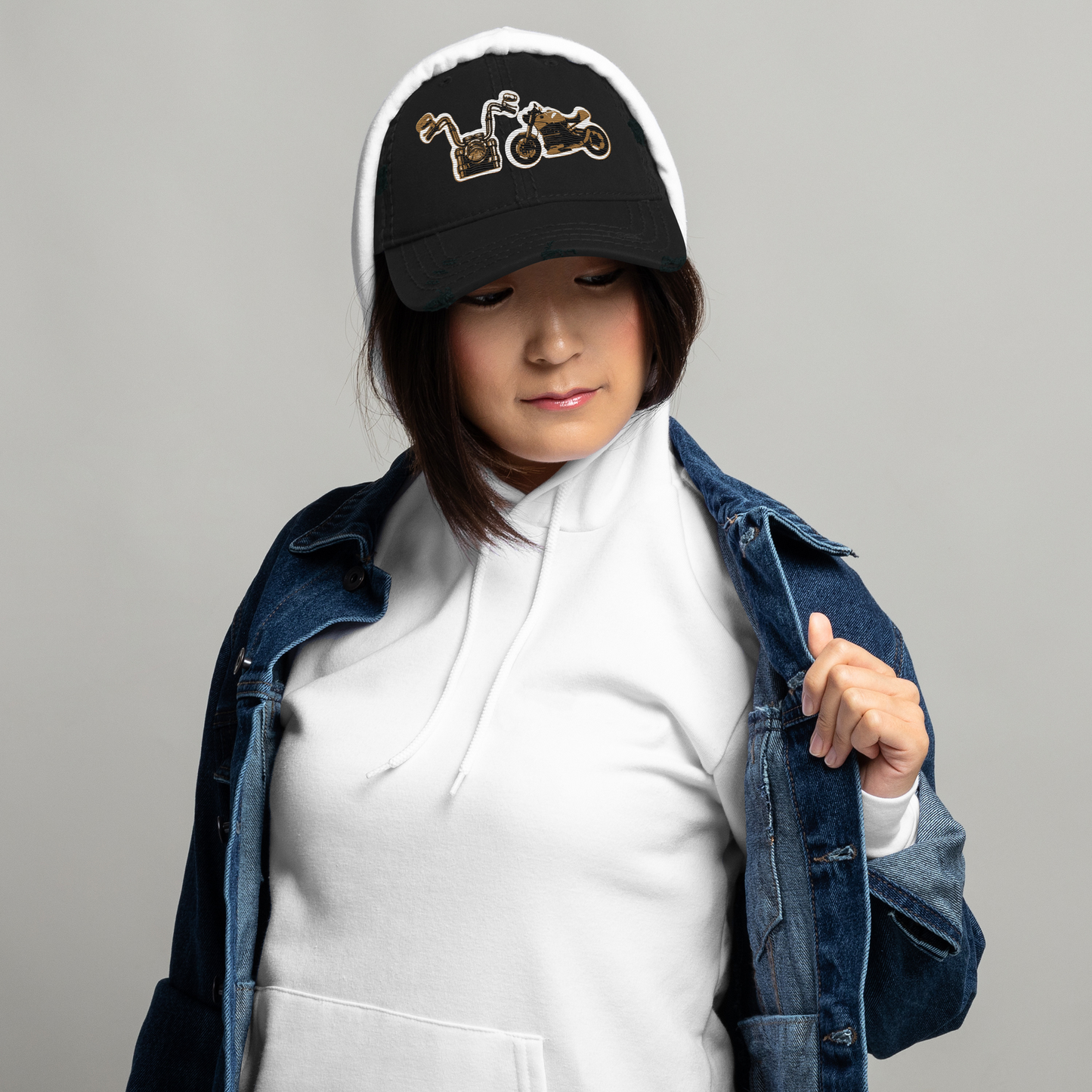 Gorra de papá con motos