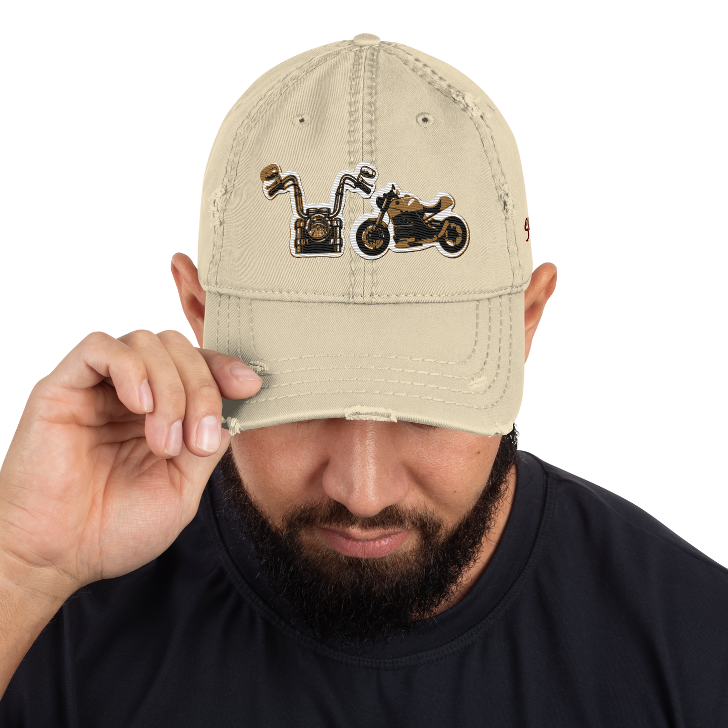 Gorra de papá con motos