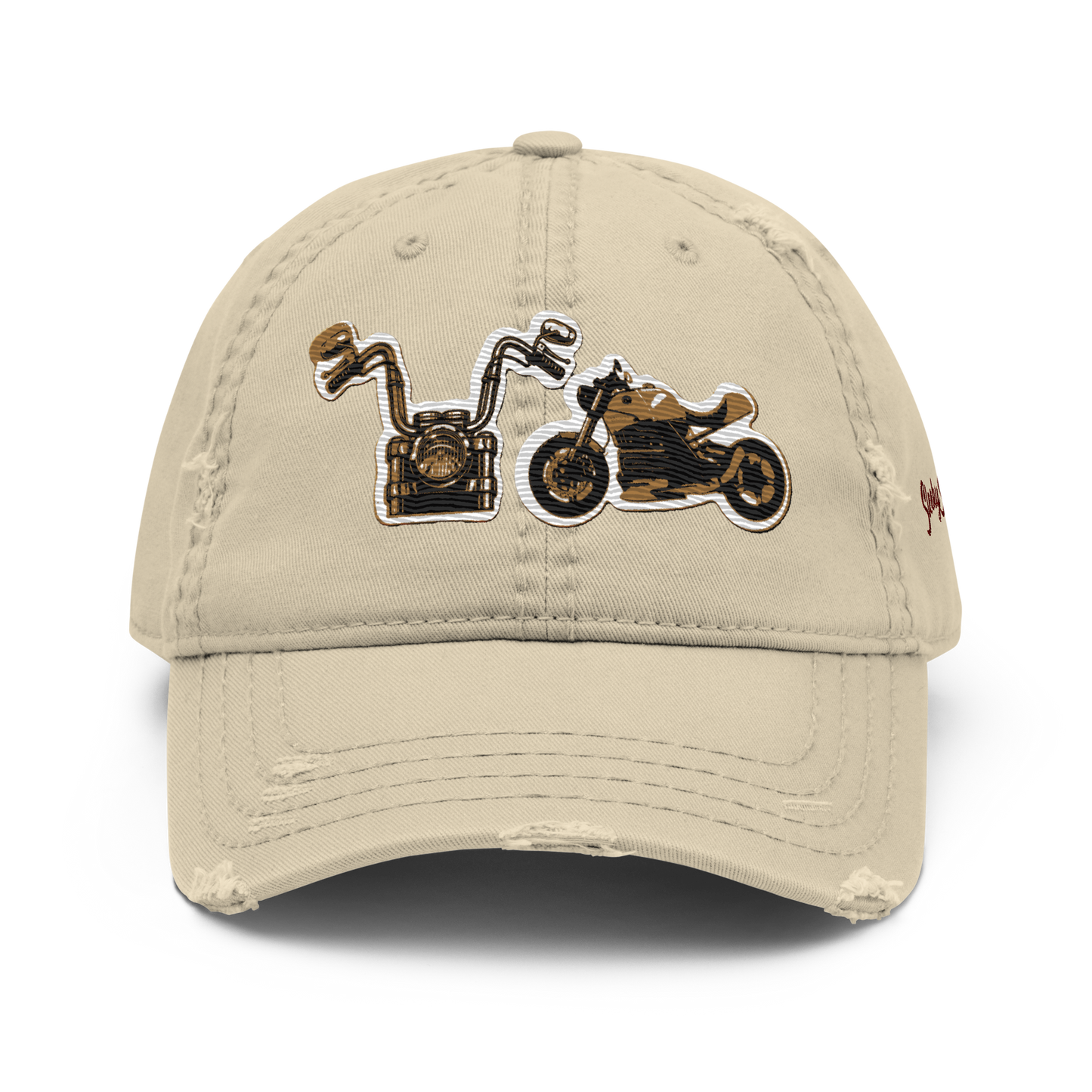 Gorra de papá con motos