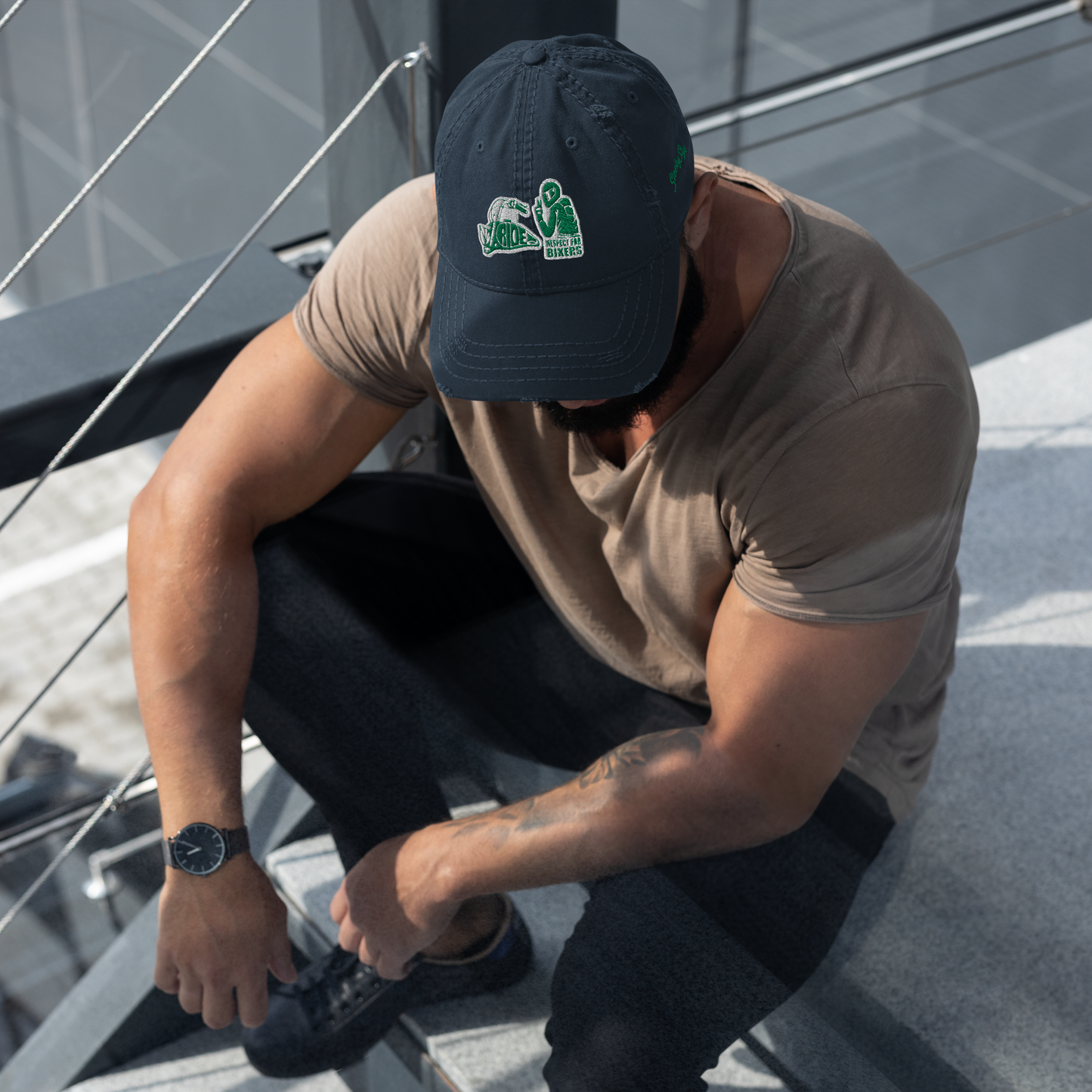 Ride Rispect Bikers Distressed Hat