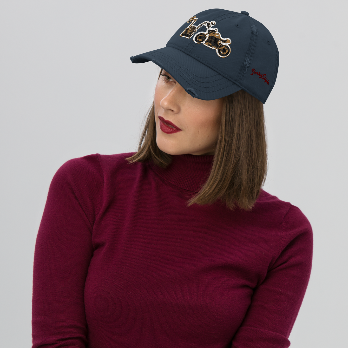Gorra de papá con motos