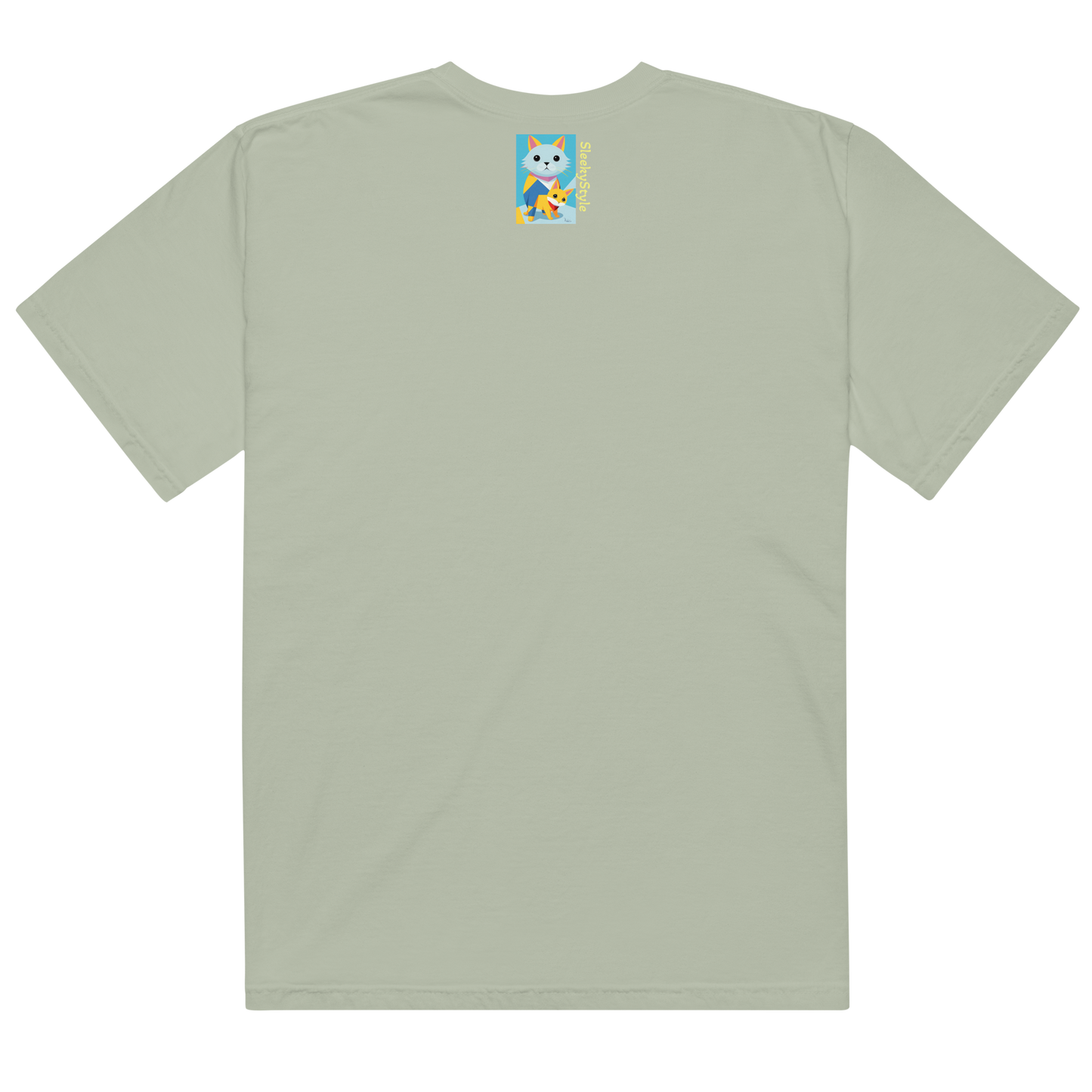 Geometric Cats Heavyweight T