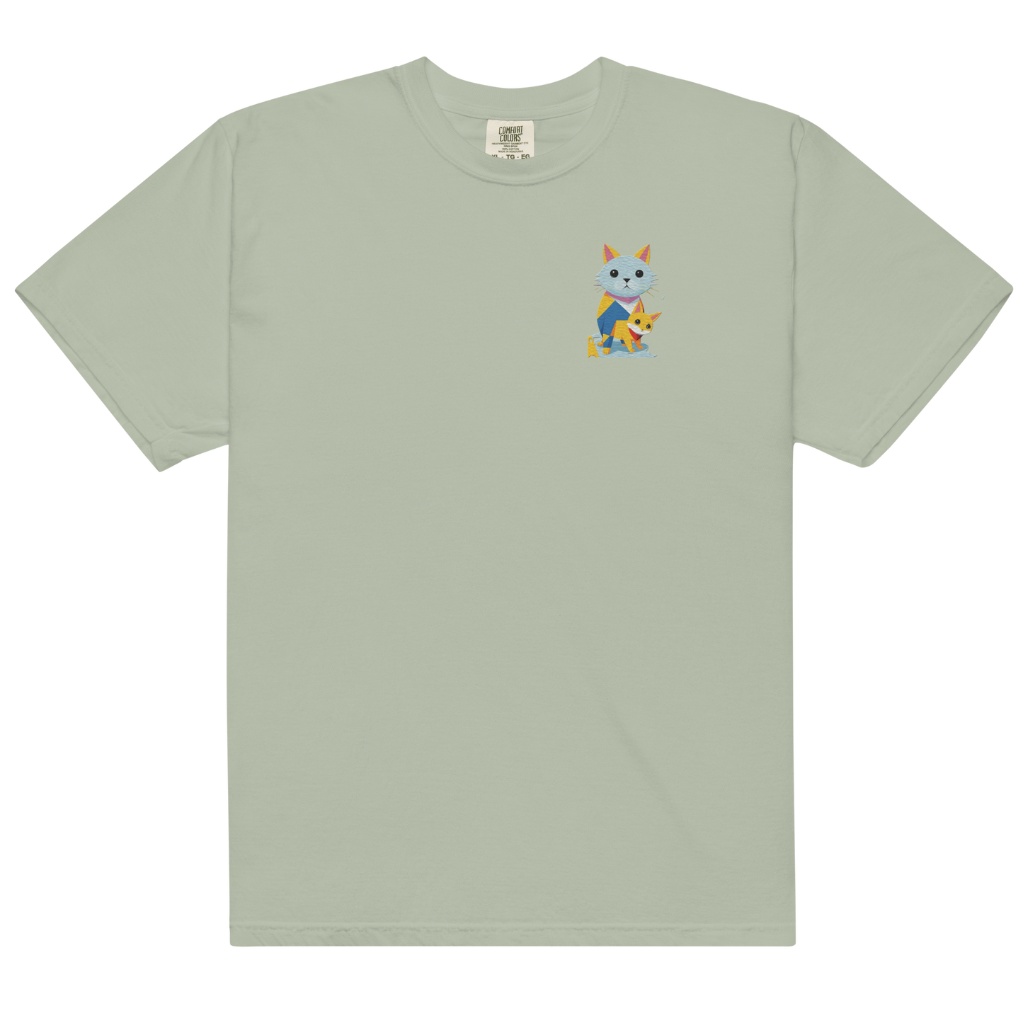 Geometric Cats Heavyweight T