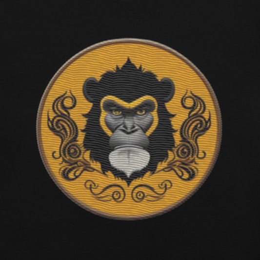 Vivid Primate Portrait