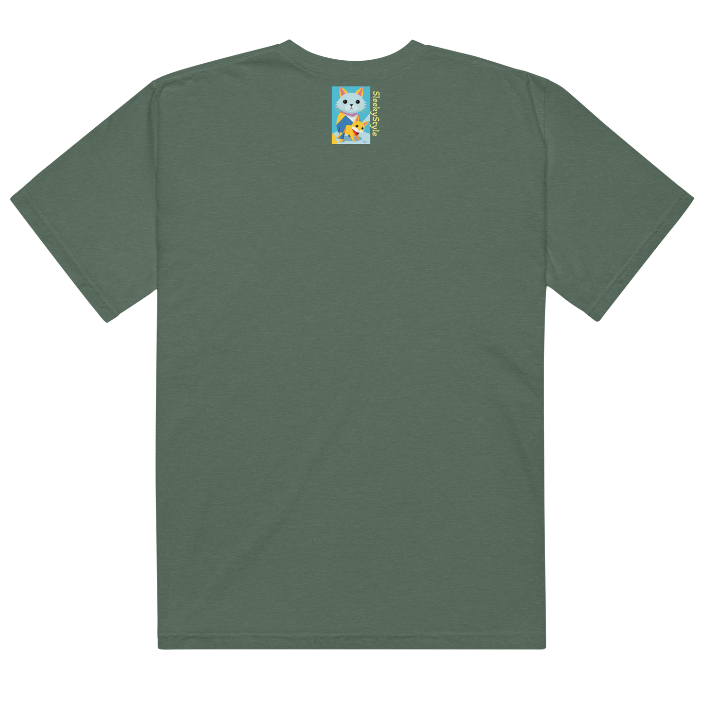 Geometric Cats Heavyweight T
