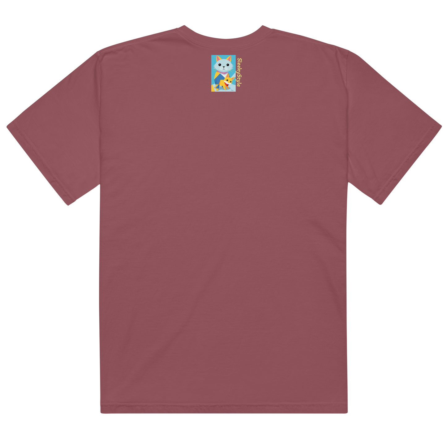 Geometric Cats Heavyweight T