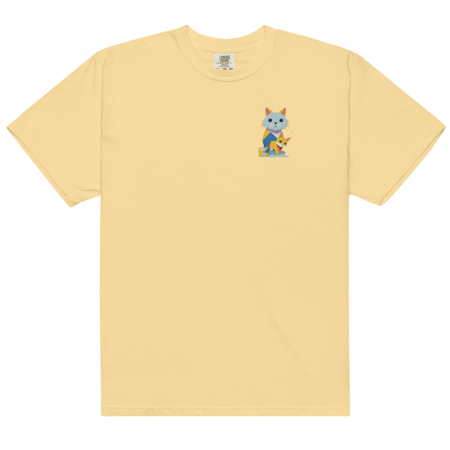Geometric Cats Heavyweight T