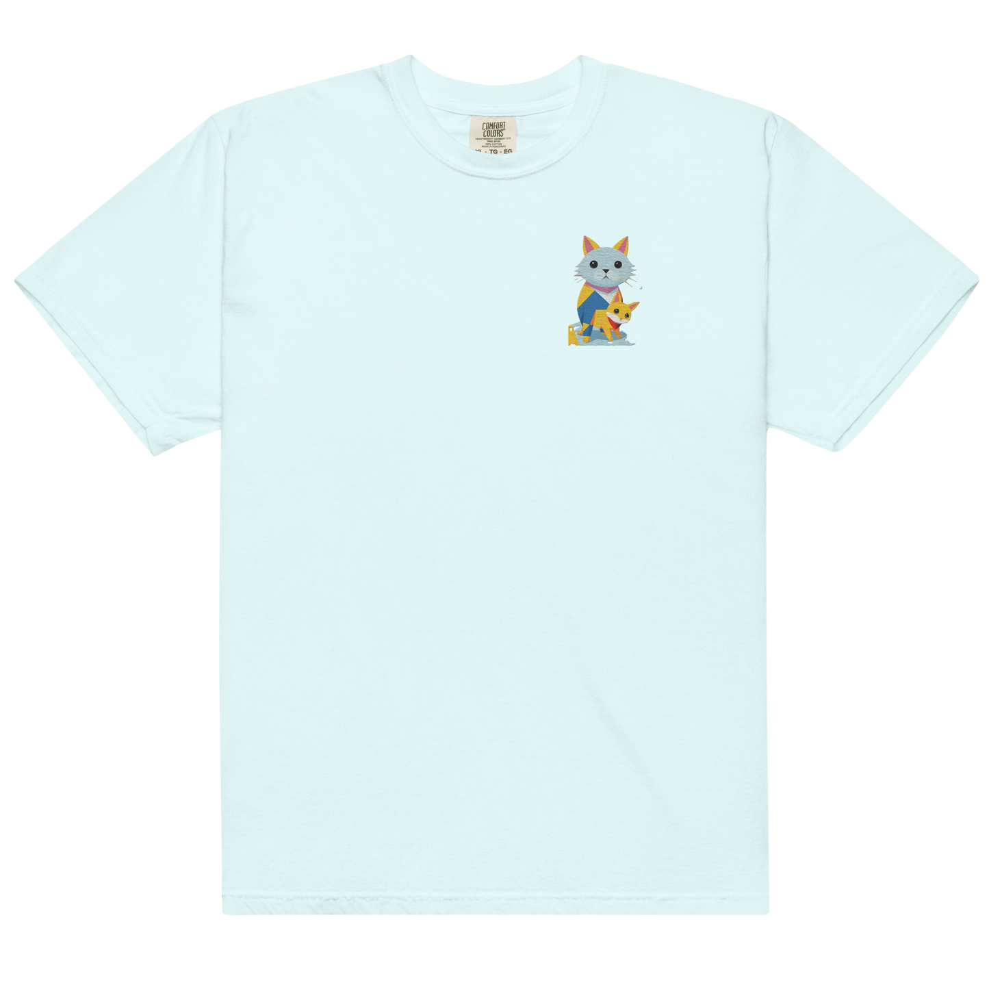 Geometric Cats Heavyweight T