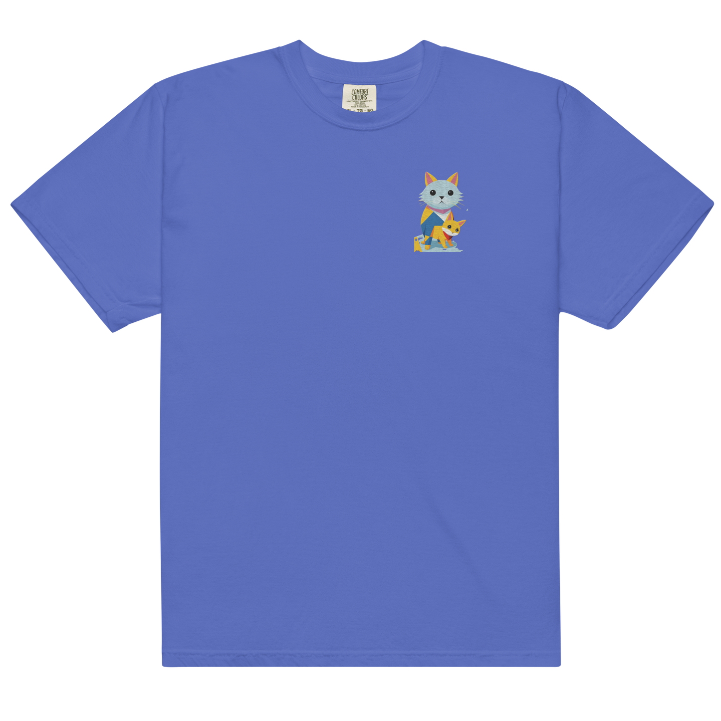 Geometric Cats Heavyweight T