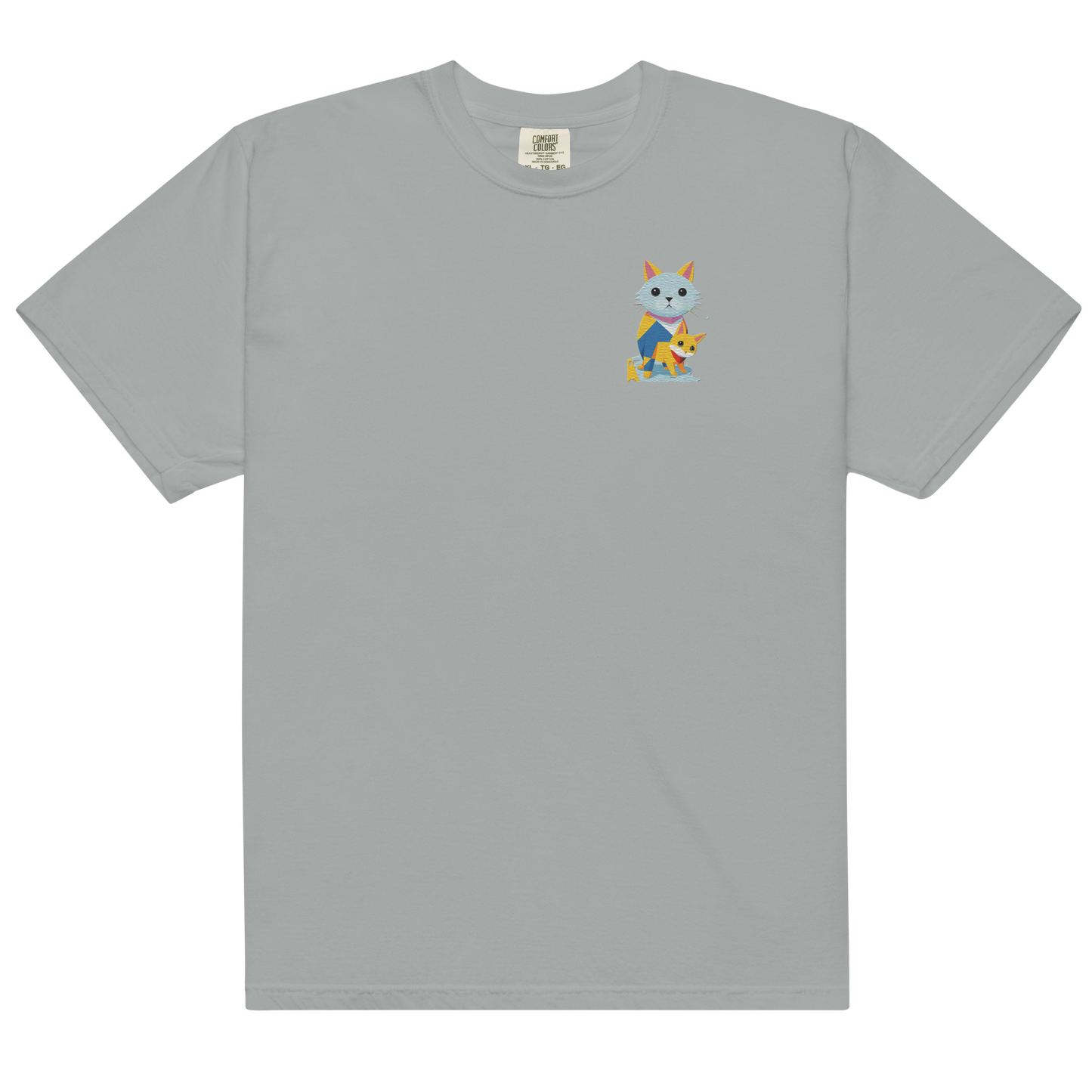 Geometric Cats Heavyweight T