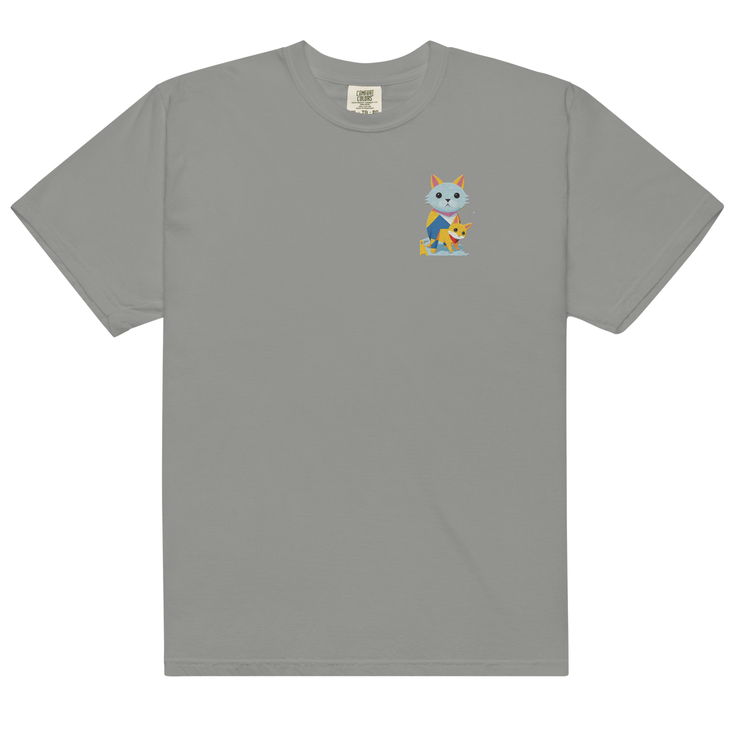 Geometric Cats Heavyweight T
