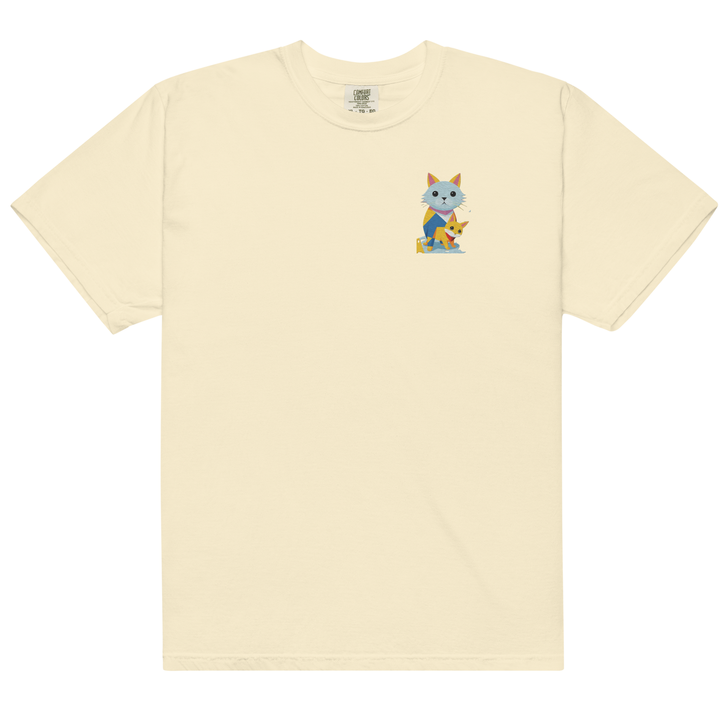 Geometric Cats Heavyweight T