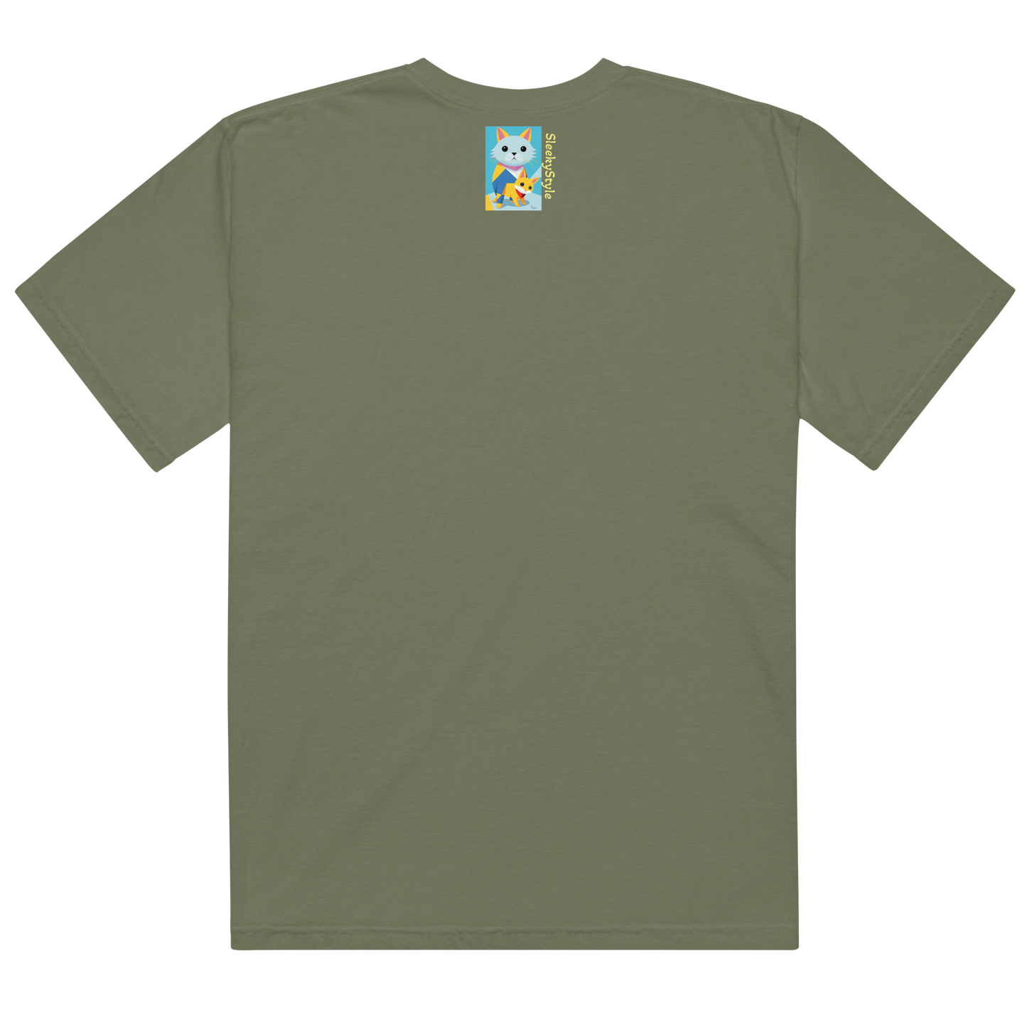 Geometric Cats Heavyweight T