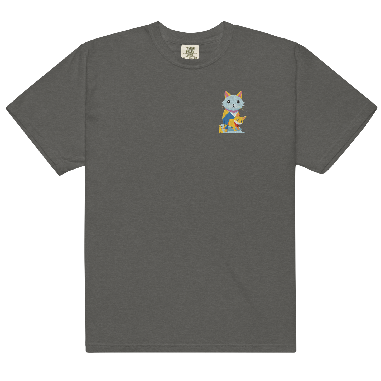 Geometric Cats Heavyweight T