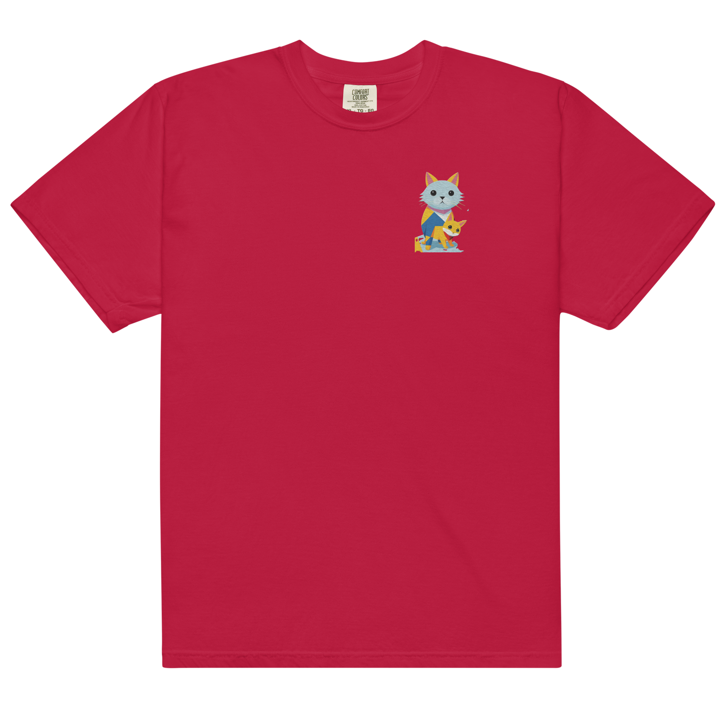 Geometric Cats Heavyweight T