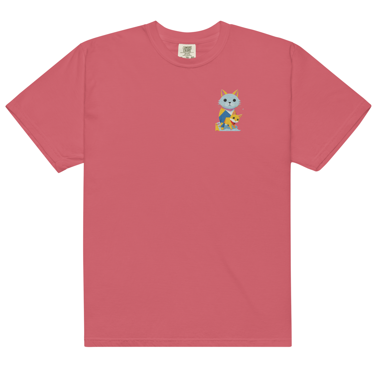 Geometric Cats Heavyweight T