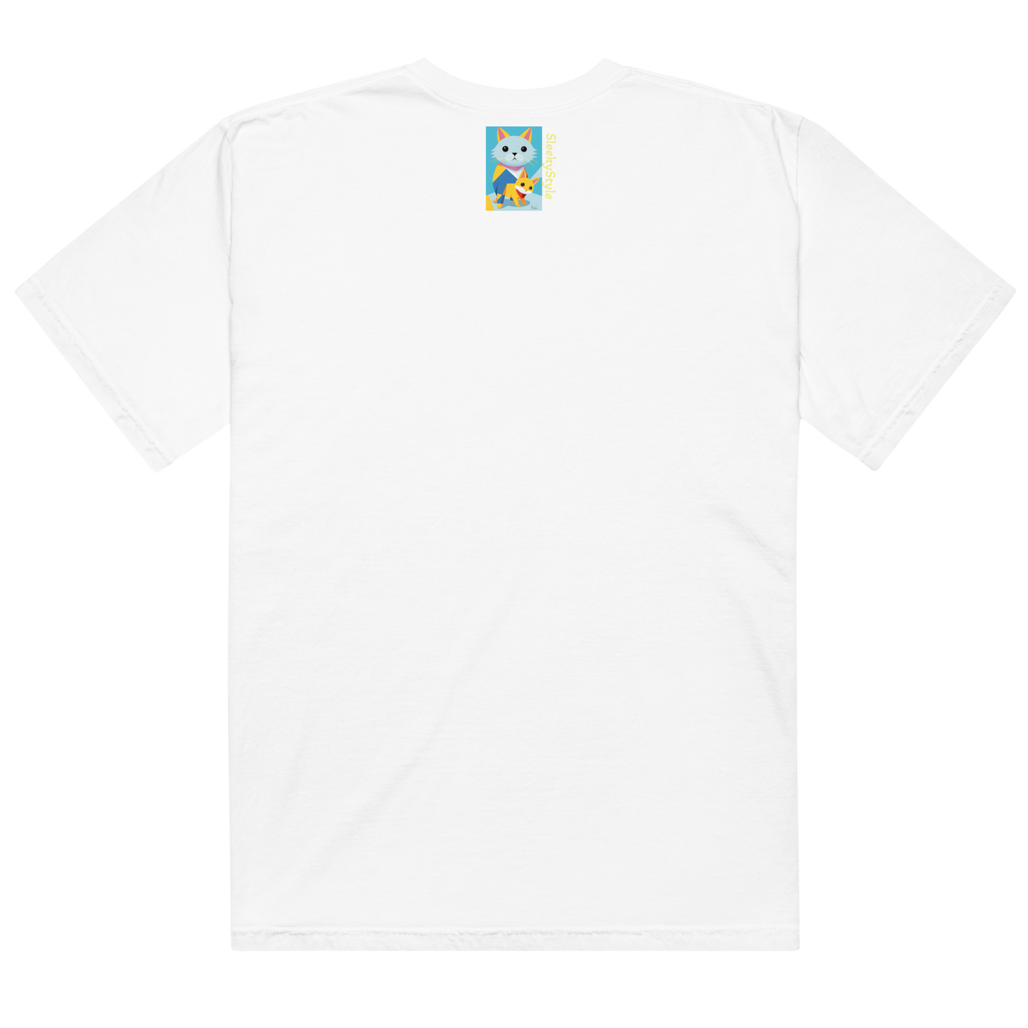 Geometric Cats Heavyweight T