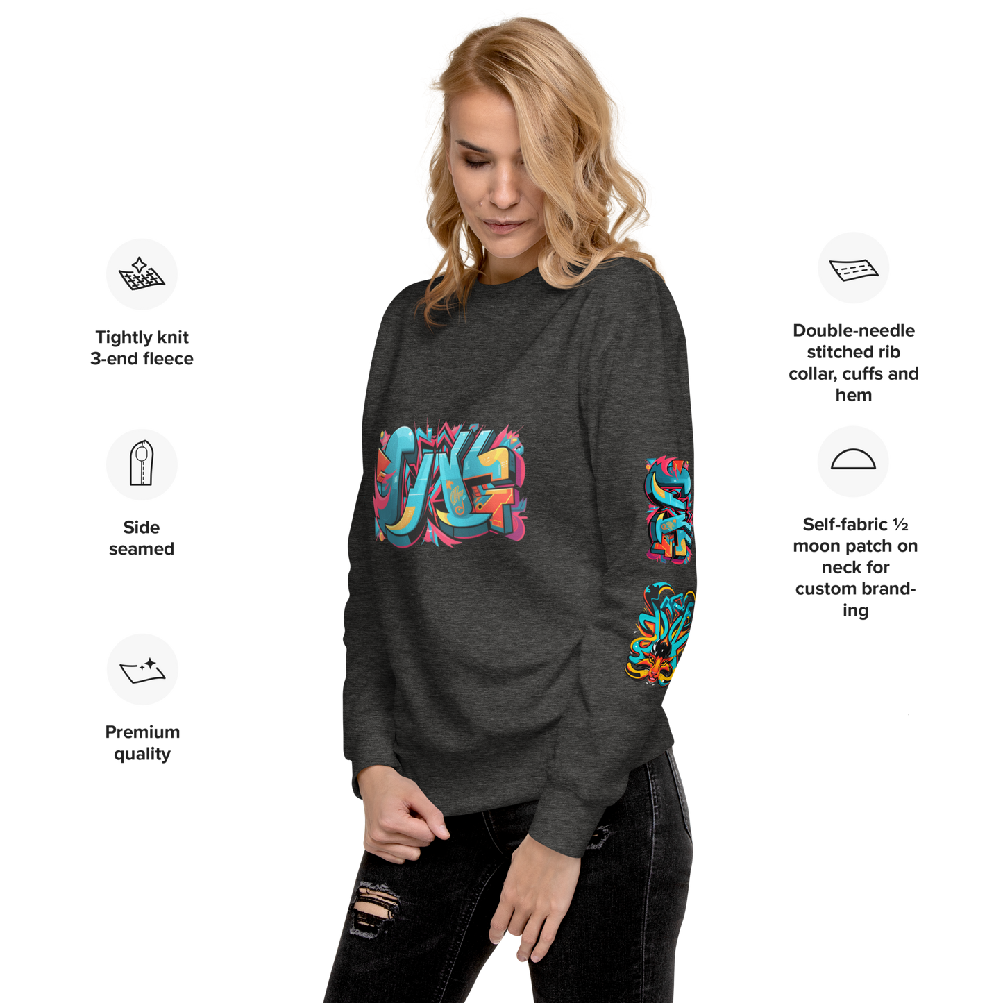 Urban Edge Graffiti Sweatshirt