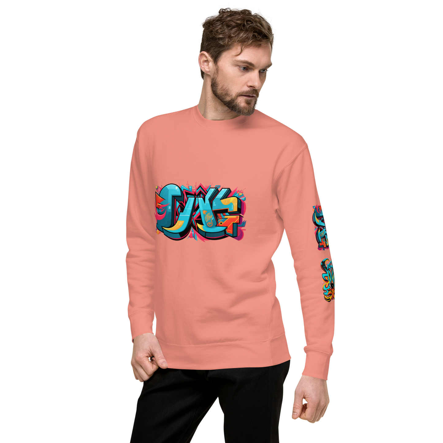 Urban Edge Graffiti Sweatshirt