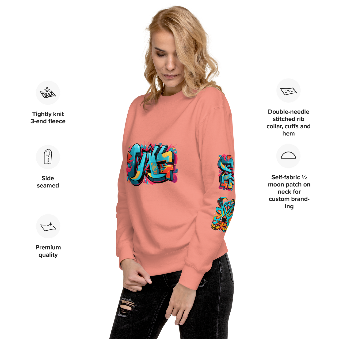 Urban Edge Graffiti Sweatshirt