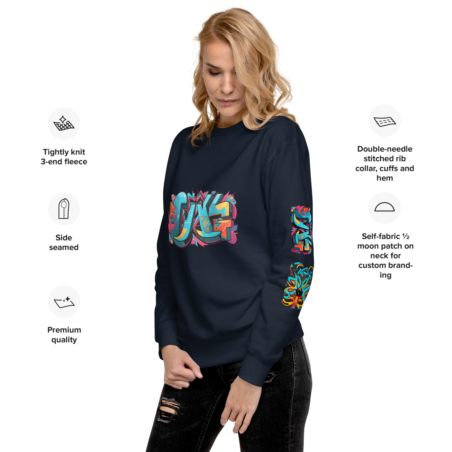 Urban Edge Graffiti Sweatshirt