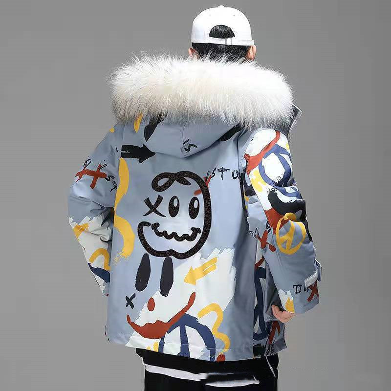 Tooling Duck Down Graffiti Coat