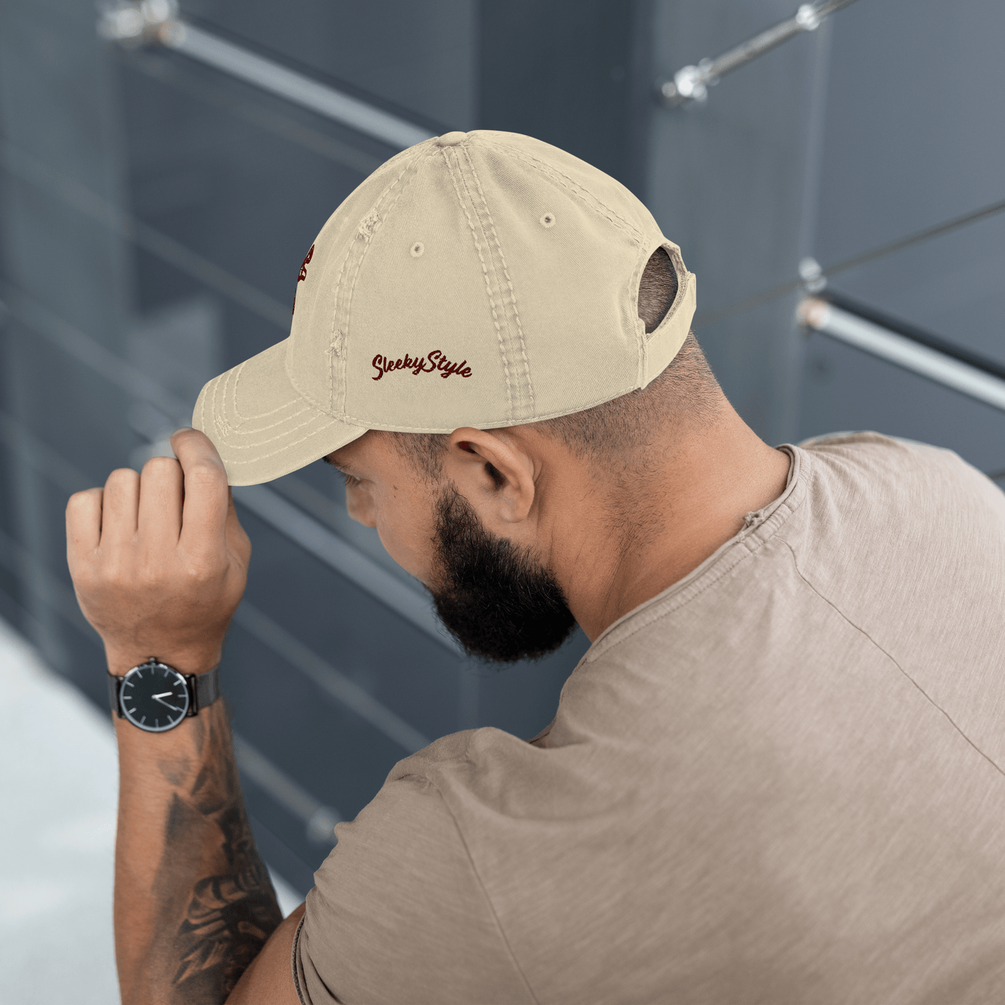 1976 Distressed Dad Hat - SleekyStyleproduct_typeSleekyStyleNavy1976 Distressed Dad Hat