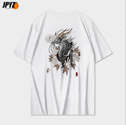 Dragon Embroidery Short Sleeve