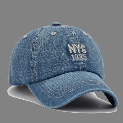 Denim Peaked Cap