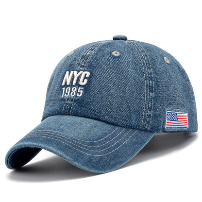 Denim Peaked Cap